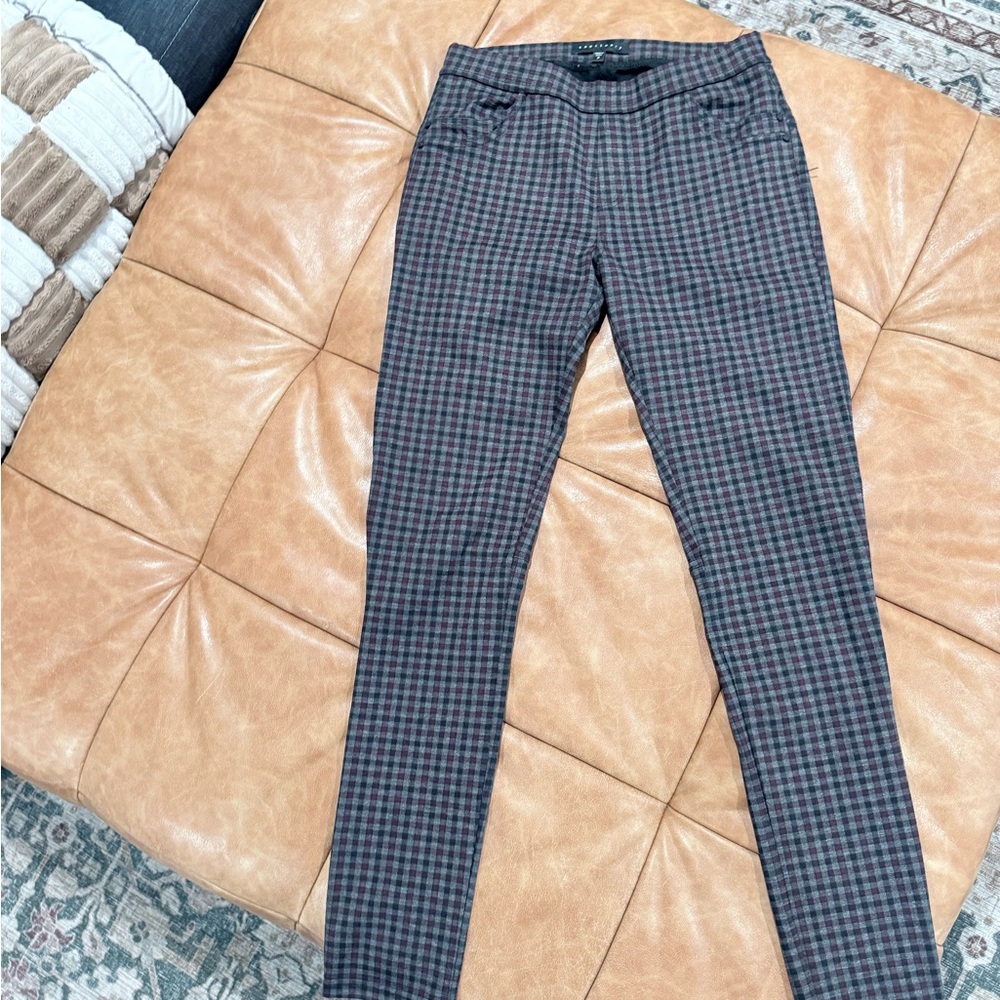 Sanctuary Checkered Leggings - Black and Gray